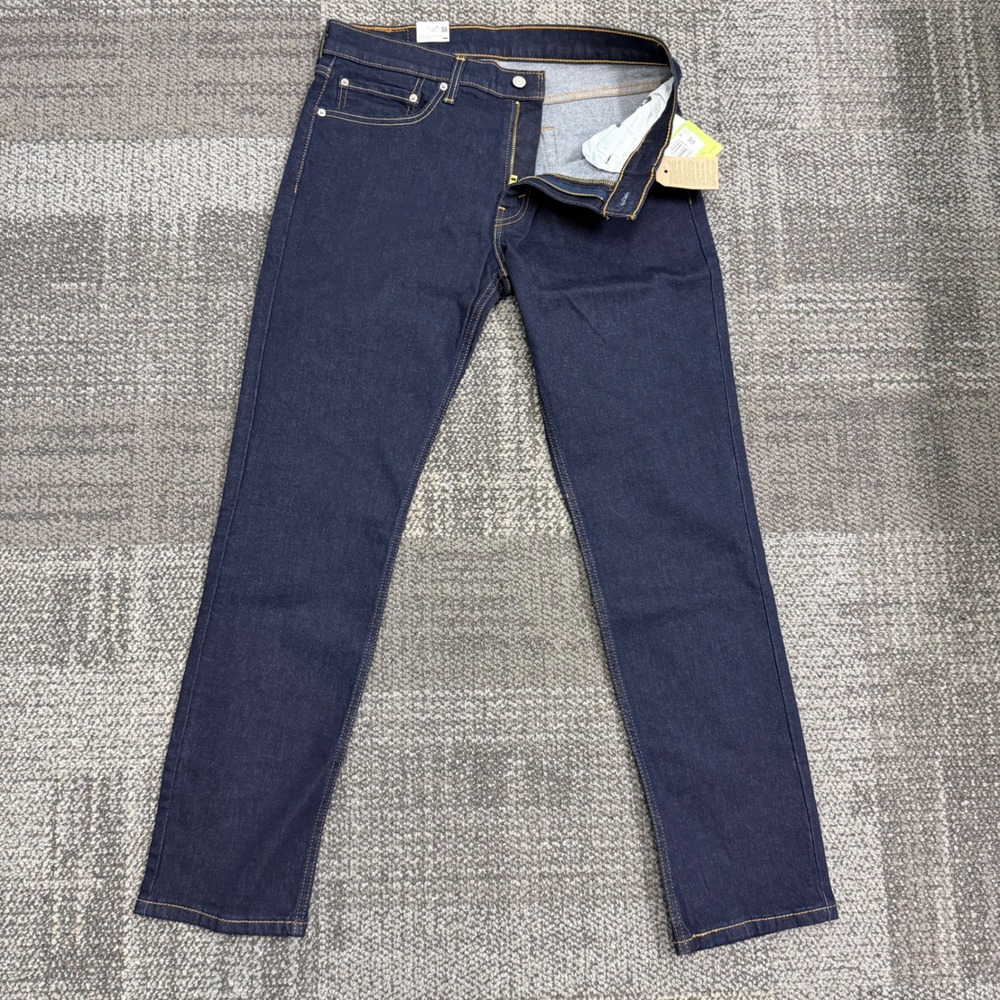Levi's 511 Slim Jeans Mens 34x32 Dark Indigo Blue Denim Flex Comfort Five Pocket